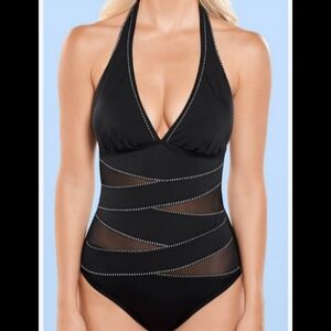 New! Venus Peek-a-boo Miracle One Piece Mesh Swimsuit Sz. 4